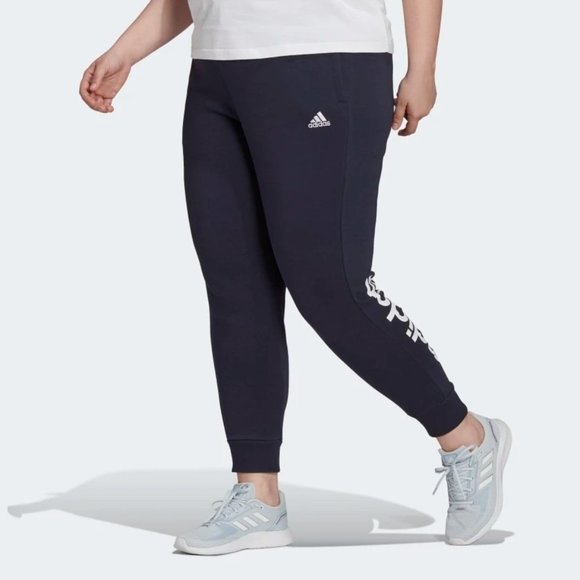 ESSENTIALS FRENCH TERRY LOGO PANTS (PLUS SIZE) - Picture 1 of 6